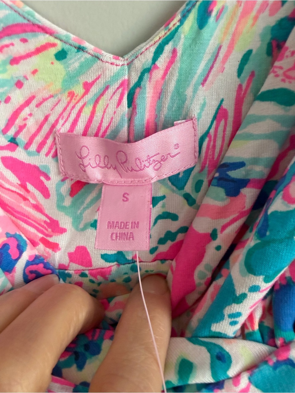 NWT Lilly Pulitzer Short Sloane Dress Tiki Pink Gypsea Pink Size S - Picture 9 of 10